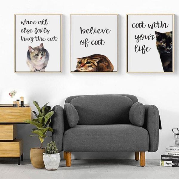 paintings nordic minimalist poster love quotes animal black cats letters pictures wall canvas hd art print painting living room home decor
paintings nordic minimalist poster love quotes animal black cats letters pictures wall canvas hd art print painting living room home decor