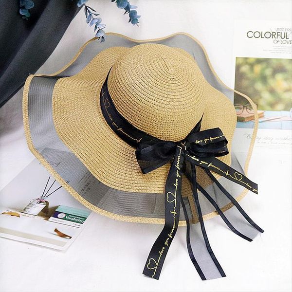summer women sun straw hat with lace bowknot beach travel big brim uv protection paper cap for girl zz 530, Blue;gray
summer women sun straw hat with lace bowknot beach travel big brim uv protection paper cap for girl zz 530, Blue;gray