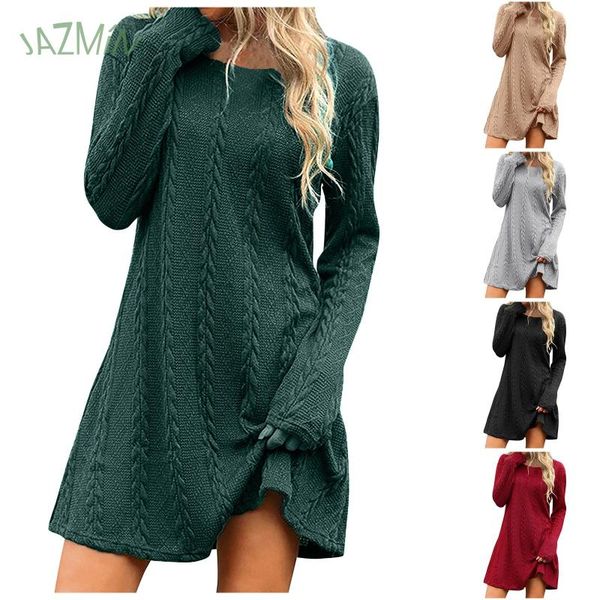 casual dresses braid vertical pattern jacquard solid color dress all-match base long sleeve winter round neck loose sweater, Black;gray
casual dresses braid vertical pattern jacquard solid color dress all-match base long sleeve winter round neck loose sweater, Black;gray