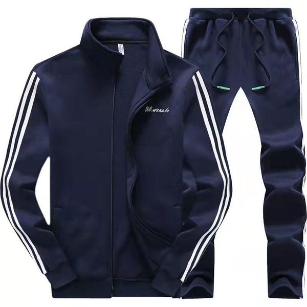 men's tracksuits fashion spring autumn sports suit mountain climbing sportswear pullover men casual classic striped black long coat pan, Gray
men's tracksuits fashion spring autumn sports suit mountain climbing sportswear pullover men casual classic striped black long coat pan, Gray