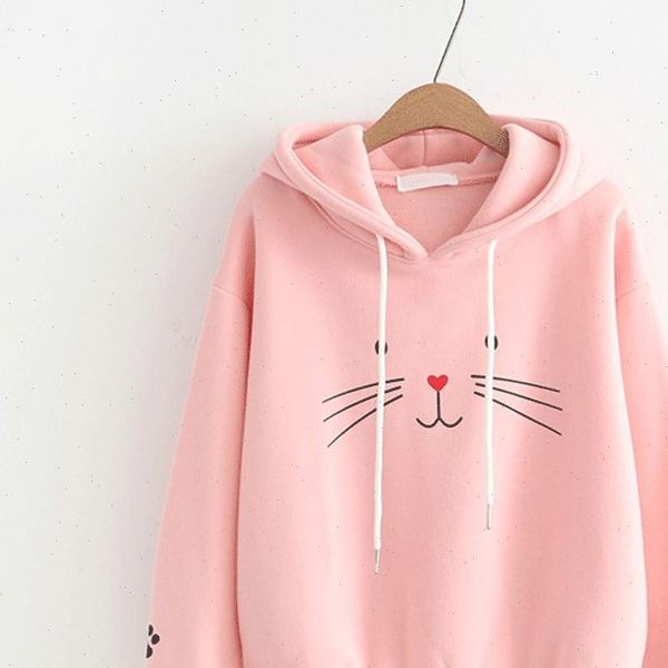 autumn winter cat printing womens sweatshirts shirt long sleeve hooded pullover sweatshirt casual loose hoodie, Black
autumn winter cat printing womens sweatshirts shirt long sleeve hooded pullover sweatshirt casual loose hoodie, Black