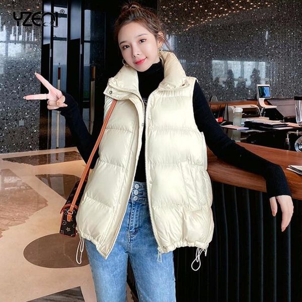 women's vests yzeqi winter women fashion waistcoat short cotton vest thick warm sleeveless jacket coat padded female waistcot, Black;white
women's vests yzeqi winter women fashion waistcoat short cotton vest thick warm sleeveless jacket coat padded female waistcot, Black;white