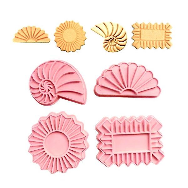 baking moulds 4pcs/set sandwich cookie cutter fan conch sun wave pattern stamp diy cake flip sugar printing mold chocolate
baking moulds 4pcs/set sandwich cookie cutter fan conch sun wave pattern stamp diy cake flip sugar printing mold chocolate