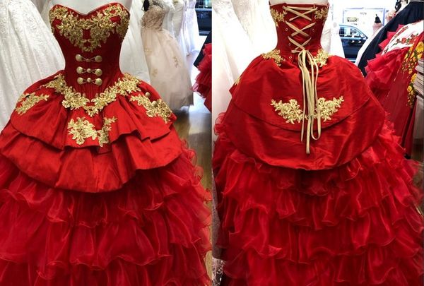 shimmer gold embellished red 2022 ball gown quinceanera prom dresses charro sweetheart ruffles satin organza beaded corset xv evening party, Blue;red
shimmer gold embellished red 2022 ball gown quinceanera prom dresses charro sweetheart ruffles satin organza beaded corset xv evening party, Blue;red