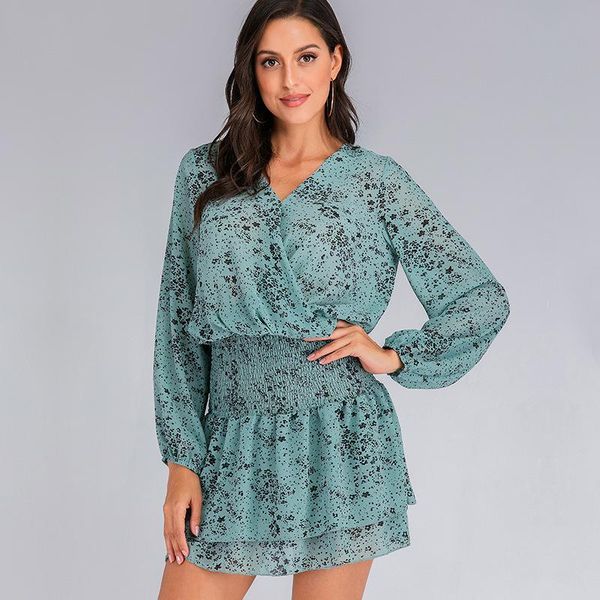 casual dresses women dress summer 2021 chiffon above knee long lantern sleeve party vestidos floral print v-neck fashion, Black;gray
casual dresses women dress summer 2021 chiffon above knee long lantern sleeve party vestidos floral print v-neck fashion, Black;gray