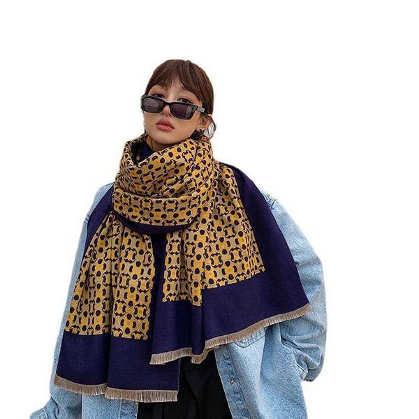 scarf 2021 imitation cashmere shawl thickened warm women's double-sided jacquard scarf, Blue;gray
scarf 2021 imitation cashmere shawl thickened warm women's double-sided jacquard scarf, Blue;gray