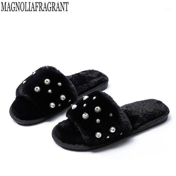 slippers 2021 fashion cute winter woman plush indoor shoes house pearl women warm slipper pantoufle femme1, Black
slippers 2021 fashion cute winter woman plush indoor shoes house pearl women warm slipper pantoufle femme1, Black