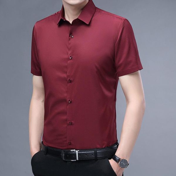 men's casual shirts red men 2021 short sleeve superfine fiber mens shirt slim business work camisas solid chemise homme 12+color, White;black
men's casual shirts red men 2021 short sleeve superfine fiber mens shirt slim business work camisas solid chemise homme 12+color, White;black