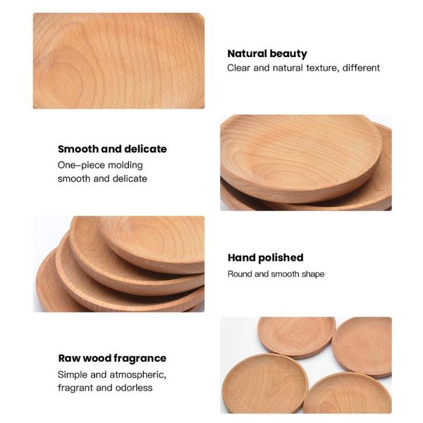 dishes & plates eco-friendly snack plate round wooden cake dish home/el/school dessert service tray wood sushi board party tableware cutlery
dishes & plates eco-friendly snack plate round wooden cake dish home/el/school dessert service tray wood sushi board party tableware cutlery