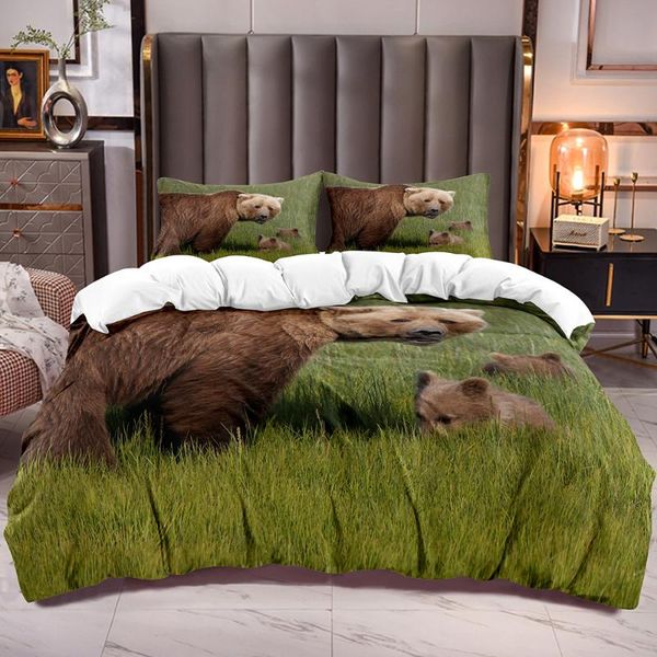 bedding sets comforter cover with bear family duvet three bears print animal theme quilt zipper closure
bedding sets comforter cover with bear family duvet three bears print animal theme quilt zipper closure