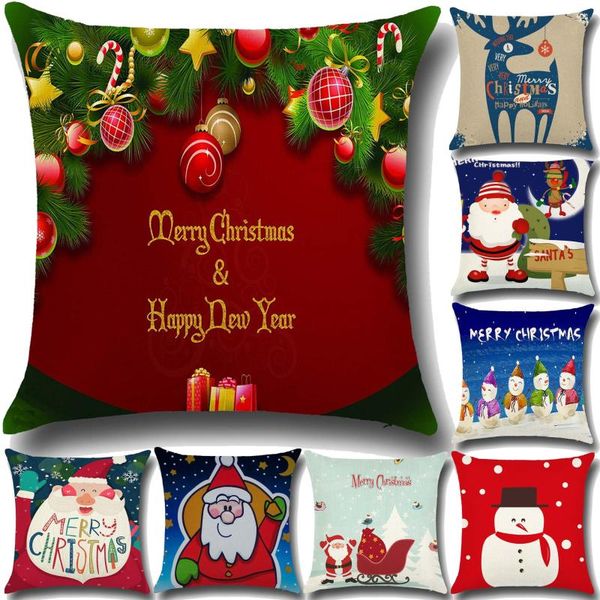 cushion/decorative pillow year christmas cushion cover santa snowman elk tree linen sofa pillowcase creative home decoration
cushion/decorative pillow year christmas cushion cover santa snowman elk tree linen sofa pillowcase creative home decoration