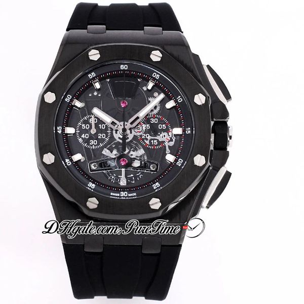 43mm 26407 miyota quartz chronograph mens watch pvd steel all black dial mens watch stick markers rubber strap satch watches puretime a05b2, Slivery;brown
43mm 26407 miyota quartz chronograph mens watch pvd steel all black dial mens watch stick markers rubber strap satch watches puretime a05b2, Slivery;brown