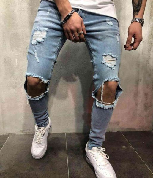 men's jeans street brand men's personality slim leggings high elastic hole fashion jeans, Blue
men's jeans street brand men's personality slim leggings high elastic hole fashion jeans, Blue