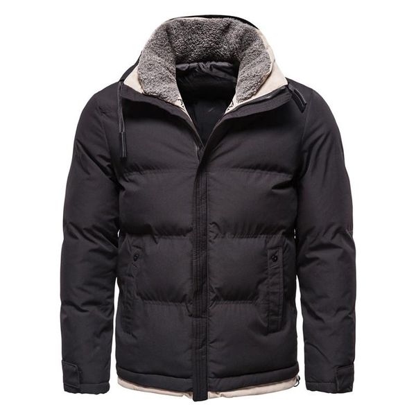 men's down & parkas fad plush collar winter mens jackets and coats stand casual slim fit thick warm parka men windbreaker coat, Black
men's down & parkas fad plush collar winter mens jackets and coats stand casual slim fit thick warm parka men windbreaker coat, Black