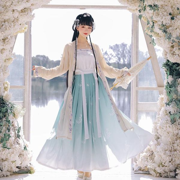 ethnic clothing spring style one piece pleated skirt made in song dynasty printed under improved daily hanfu, Red
ethnic clothing spring style one piece pleated skirt made in song dynasty printed under improved daily hanfu, Red