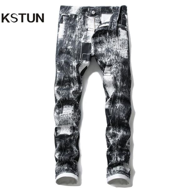 men's jeans pants regular fit stretch slim straight spring patchwork with print vintage denim casual male trousers, Blue
men's jeans pants regular fit stretch slim straight spring patchwork with print vintage denim casual male trousers, Blue