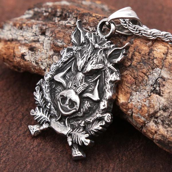 chains fashion stainless steel wild boar necklace pendant for men punk animal viking amulet vintage nordic accessories, Silver
chains fashion stainless steel wild boar necklace pendant for men punk animal viking amulet vintage nordic accessories, Silver