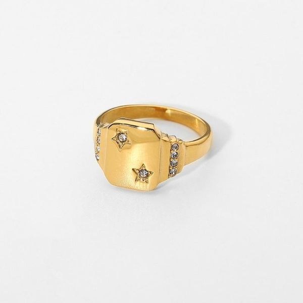 cluster rings tarnish stainless steel star crystal rhinestone square for women fashion elegant ring jewelry accessories, Golden;silver
cluster rings tarnish stainless steel star crystal rhinestone square for women fashion elegant ring jewelry accessories, Golden;silver