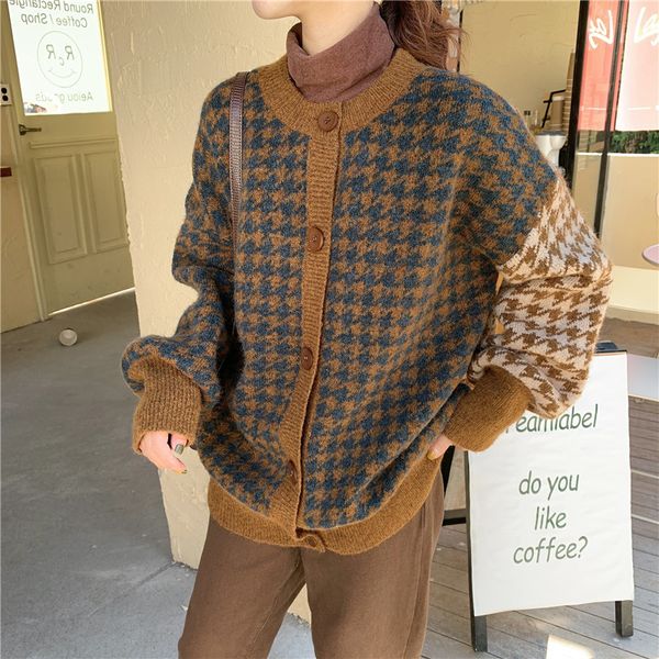 2 colors korean style women autumn winter swallow gird cardigan sweater coat female outwear knitted cardigans womens coat (b8745, White;black
2 colors korean style women autumn winter swallow gird cardigan sweater coat female outwear knitted cardigans womens coat (b8745, White;black