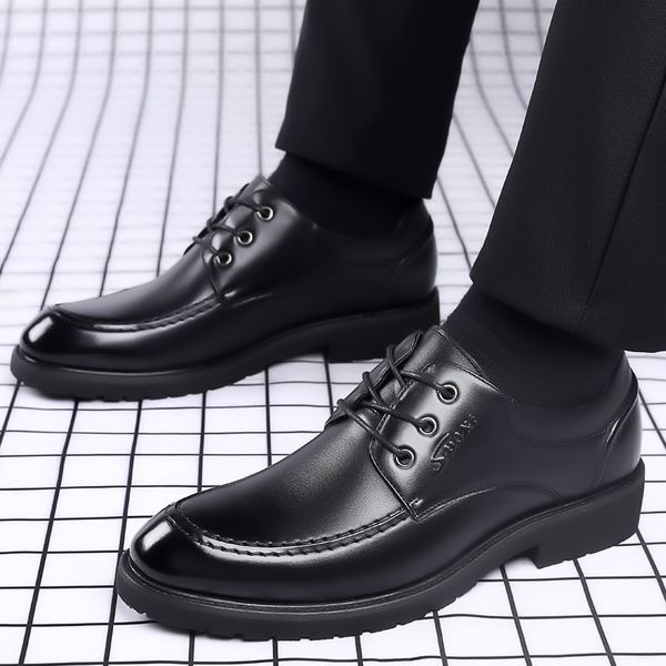 cow split leather spring autumn men business shoes comfort formal social suit dress shoes office work salesman daily shoe, Black
cow split leather spring autumn men business shoes comfort formal social suit dress shoes office work salesman daily shoe, Black