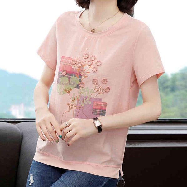 women's t-shirt shinmind female floral shirt, korean cotton fashion shirt for women syxc, White
women's t-shirt shinmind female floral shirt, korean cotton fashion shirt for women syxc, White