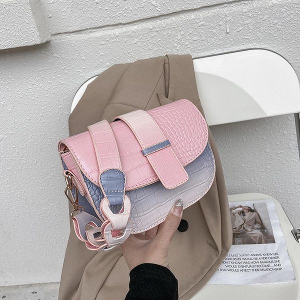 fashion crocodile pattern 2021 quality pu leather women's designer handbag wide shoulder strap messenger bags
fashion crocodile pattern 2021 quality pu leather women's designer handbag wide shoulder strap messenger bags