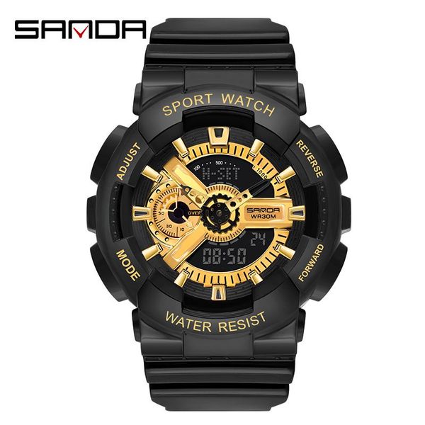 wristwatches fashion sanda brand wrist watches men lady military army g style sportwristwatch dual display male for couples clock waterproof, Slivery;brown
wristwatches fashion sanda brand wrist watches men lady military army g style sportwristwatch dual display male for couples clock waterproof, Slivery;brown
