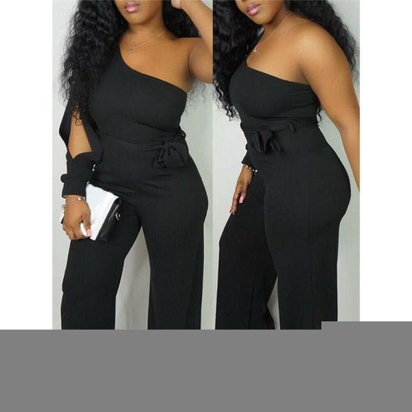 women's jumpsuits & rompers one shoulder jumpsuit wide leg elegant lady casual romper ladies slim playsuit club party wear, Black;white
women's jumpsuits & rompers one shoulder jumpsuit wide leg elegant lady casual romper ladies slim playsuit club party wear, Black;white