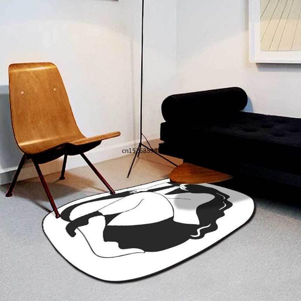 carpets 200*300cm shaped irregular ellipse fashion art black and white woman living room bedroom bedside carpet floor mat customization
carpets 200*300cm shaped irregular ellipse fashion art black and white woman living room bedroom bedside carpet floor mat customization