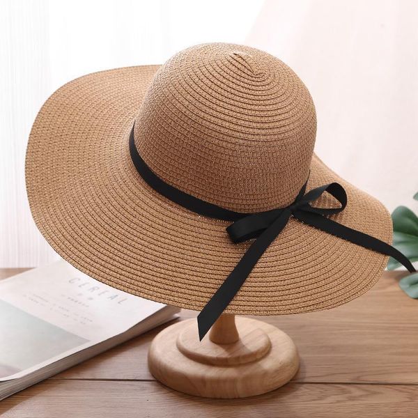 wide brim hats foldable floppy bowknot solid color straw hat women's summer sunscreen uv resistant panama cap beach for lady, Blue;gray
wide brim hats foldable floppy bowknot solid color straw hat women's summer sunscreen uv resistant panama cap beach for lady, Blue;gray