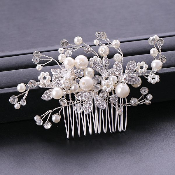 trendy flower crystal pearl hair comb wedding hair accessories bridal headpiece hair ornaments bride women jewelry handmadedio chan con, Golden;white
trendy flower crystal pearl hair comb wedding hair accessories bridal headpiece hair ornaments bride women jewelry handmadedio chan con, Golden;white
