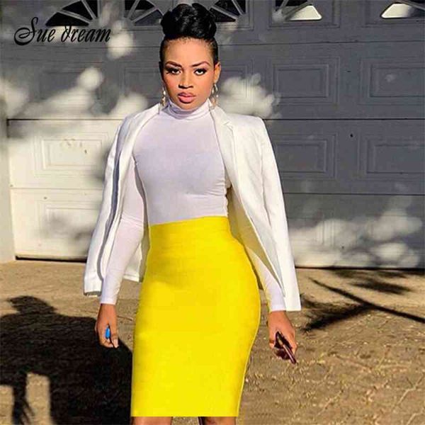 white yellow girl wild bodycon women's midi knee height hl office pencil high waist skirt bandage wholesale 210519, Black
white yellow girl wild bodycon women's midi knee height hl office pencil high waist skirt bandage wholesale 210519, Black