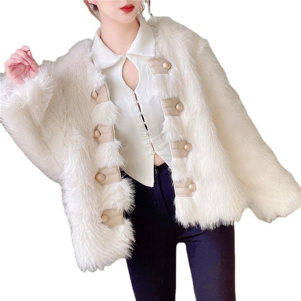 women's fur & faux jacket winter coat women furry clothing overcoat veste femme sweet cute outwear fashion korean, Black
women's fur & faux jacket winter coat women furry clothing overcoat veste femme sweet cute outwear fashion korean, Black
