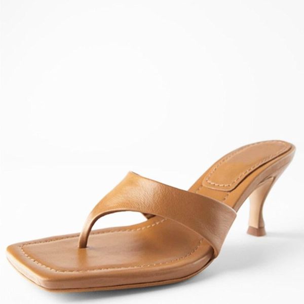 meriahzheng women's shoes high heel sandalsstilettos square toe flip-flops stitching fashionable versatile heels fch-52 slippers, Black
meriahzheng women's shoes high heel sandalsstilettos square toe flip-flops stitching fashionable versatile heels fch-52 slippers, Black