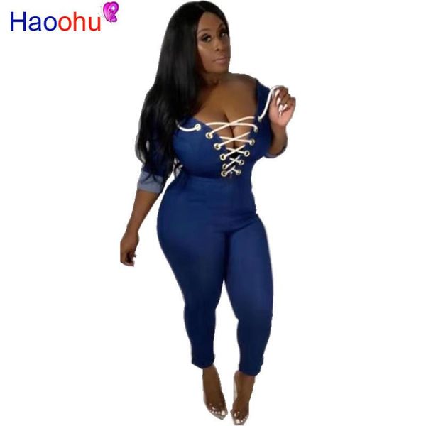 women's jumpsuits & rompers autumn winter women denim lace up zippers full sleeve night club party outfits casual one piece, Black;white
women's jumpsuits & rompers autumn winter women denim lace up zippers full sleeve night club party outfits casual one piece, Black;white