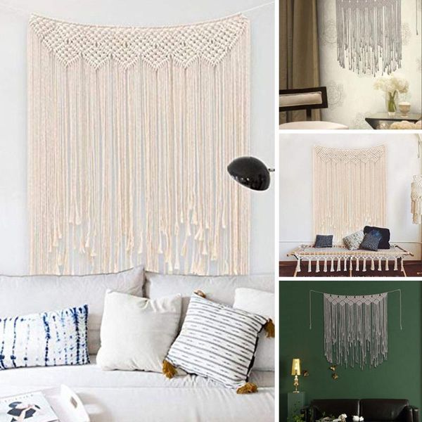 tapestries macrame wall hanging 135x115cm cotton handmade large woven tapestry boho wedding backdrop decoration for living bedroom
tapestries macrame wall hanging 135x115cm cotton handmade large woven tapestry boho wedding backdrop decoration for living bedroom