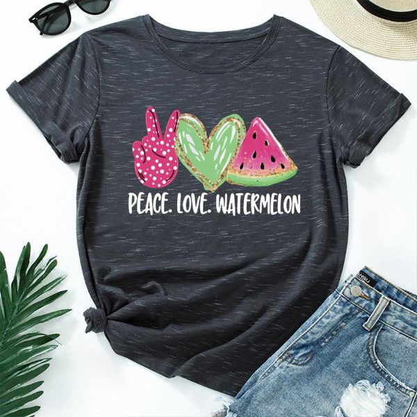 graphic tees for women cotton short sleeve tee woman t-shirts female shirt summer casual clothes peace love watermelon, White
graphic tees for women cotton short sleeve tee woman t-shirts female shirt summer casual clothes peace love watermelon, White