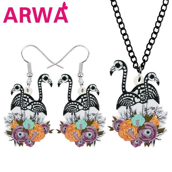 earrings & necklace arwa acrylic halloween flower flamingo skull eyeball jewelry sets lovely bird for women kid lover classic gift, Silver
earrings & necklace arwa acrylic halloween flower flamingo skull eyeball jewelry sets lovely bird for women kid lover classic gift, Silver