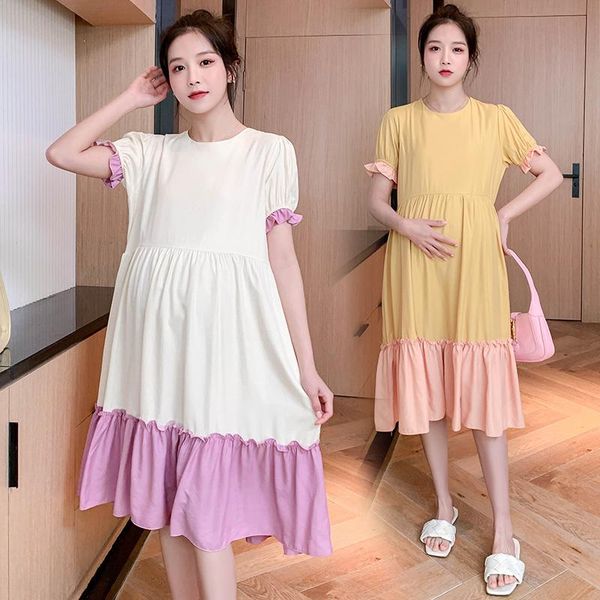 arrive summer maternity dress woman fashion style large size dresses pregnant clothing md-02909, White
arrive summer maternity dress woman fashion style large size dresses pregnant clothing md-02909, White