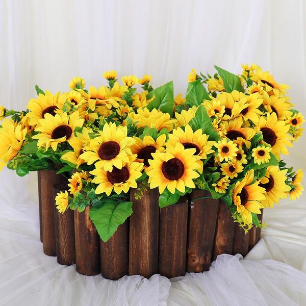 decorative flowers & wreaths 13 heads sunflower bouquet artificial silk yellow daisy autumn garden home office wedding decoration table deco
decorative flowers & wreaths 13 heads sunflower bouquet artificial silk yellow daisy autumn garden home office wedding decoration table deco
