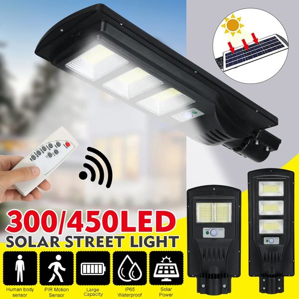 300/450 led solar street light pir motion sensor security wall lamp waterproof outdoor lighting - 300led
300/450 led solar street light pir motion sensor security wall lamp waterproof outdoor lighting - 300led