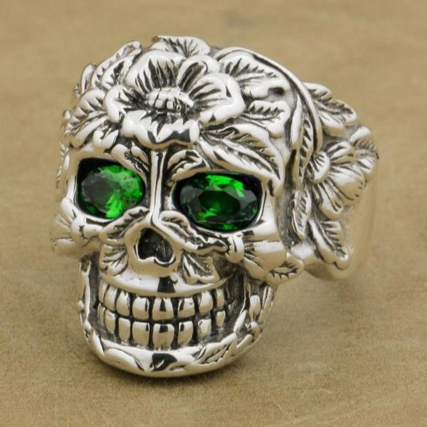 cluster rings cz eyes 925 sterling silver flower skull punk ring 9wx05 us size 7~15, Golden;silver
cluster rings cz eyes 925 sterling silver flower skull punk ring 9wx05 us size 7~15, Golden;silver