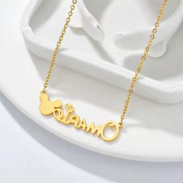 customized name necklace stainless steel o-chain fashion cartoon pendant jewelry lady birthday gift, Silver
customized name necklace stainless steel o-chain fashion cartoon pendant jewelry lady birthday gift, Silver