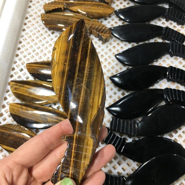 decorative objects & figurines natural quality obsidian and yellow tiger eye stone loose nepal knife 1pcs
decorative objects & figurines natural quality obsidian and yellow tiger eye stone loose nepal knife 1pcs