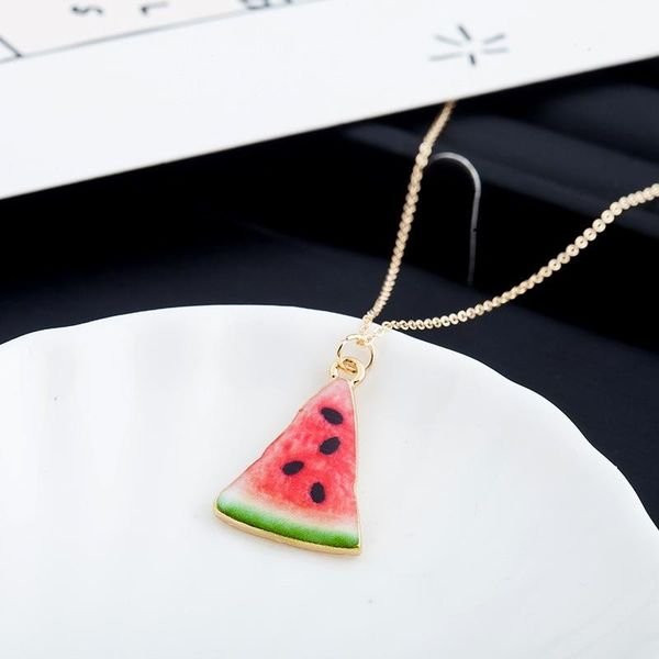 pendant necklaces fashion cute watermelon fruit necklace handmade charm summer choker jewelry gift for girl children daughter, Silver
pendant necklaces fashion cute watermelon fruit necklace handmade charm summer choker jewelry gift for girl children daughter, Silver