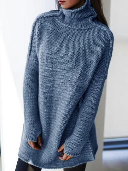 women's sweaters winter sweater turtleneck knitted mid-length pure color pullover, White;black
women's sweaters winter sweater turtleneck knitted mid-length pure color pullover, White;black