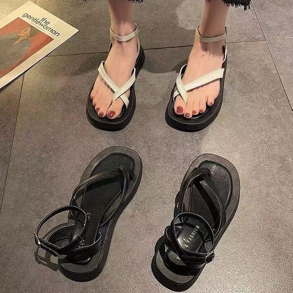 sandals ins female 2021 summer net red fashion wild flat shoes super fire rome word belt women's, Black
sandals ins female 2021 summer net red fashion wild flat shoes super fire rome word belt women's, Black