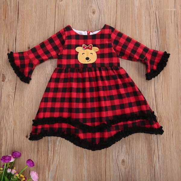 girl's dresses baby & children's 1-5ytoddler girl christmas dress long sleeve red plaid party with cute cartoon reindeer pattern, Red;yellow
girl's dresses baby & children's 1-5ytoddler girl christmas dress long sleeve red plaid party with cute cartoon reindeer pattern, Red;yellow