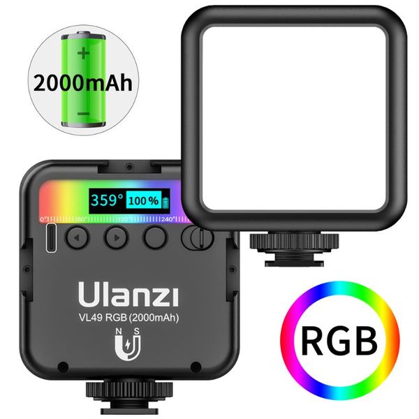 flash heads ulanzi vl49 rgb led video light 2500k-9000k mini camera fill extend 3 cold shoe 2000mah for youtube tik tok
flash heads ulanzi vl49 rgb led video light 2500k-9000k mini camera fill extend 3 cold shoe 2000mah for youtube tik tok