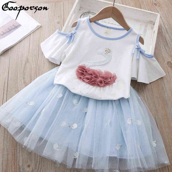 summer clothes fashion girls outfits pearl swan embroidery off the shoulder t shirt&mesh skirt cute little girls clothing set g220310, White
summer clothes fashion girls outfits pearl swan embroidery off the shoulder t shirt&mesh skirt cute little girls clothing set g220310, White